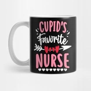 Cupid_s Favorite Nurse Valentines Day Hearts Day RN Medical Mug